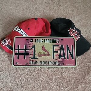 MLB St. Louis Cardinals #1 Cardinal’s Fan Major League Baseball License Plate.